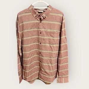 Vans Men's Red Striped Casual Shirt